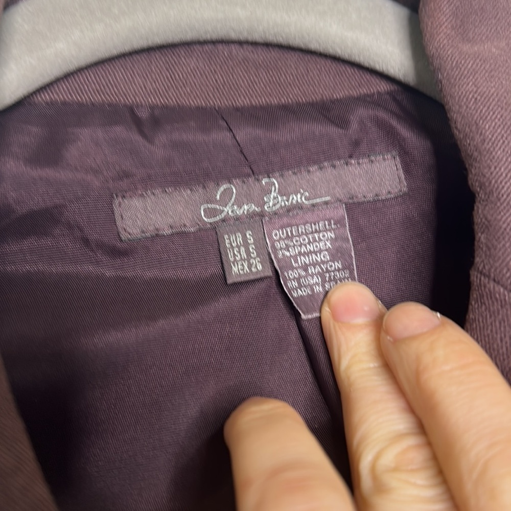 Zara purple long coat - Picture 4 of 6